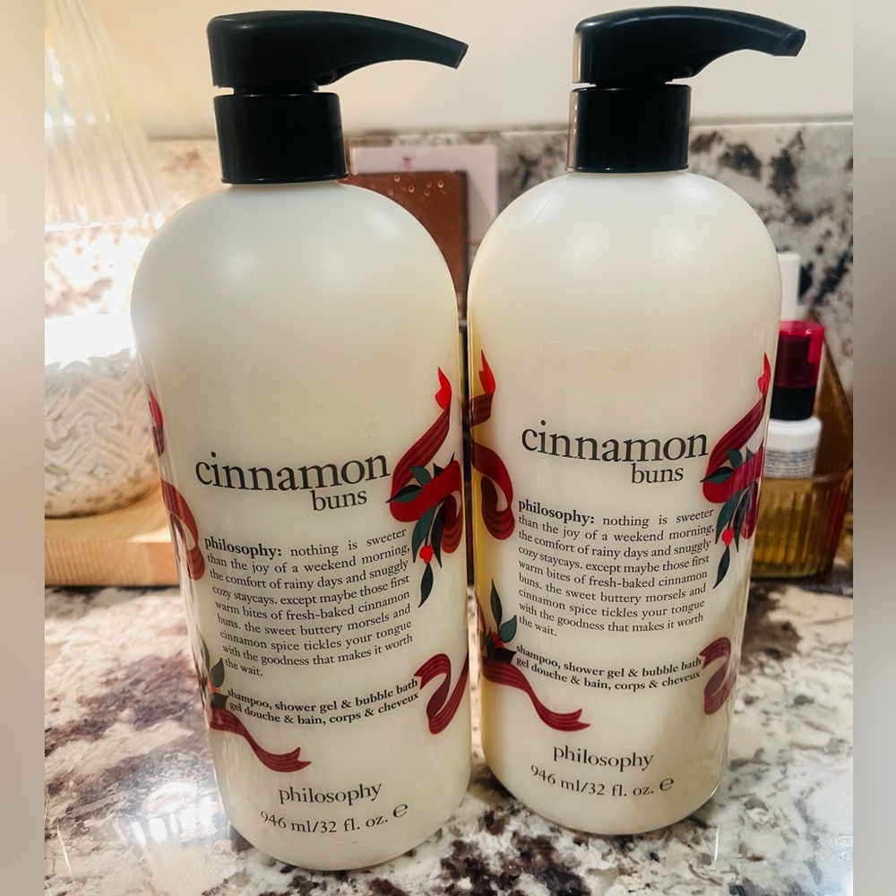 Philosophy Cinnamon Buns Shampoo, Bubble Bath, and Body Wash
